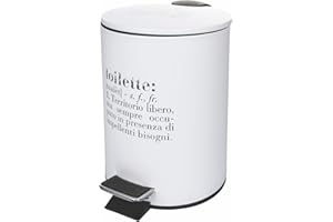 Villa d’Este Home Tivoli Victionary Toilette Pattumiera 3 lt beige in plastica