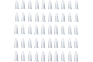 LTKJ Luer Lock - Siringa in plastica, tappo a punta, punta smussata, misura strumenti per siringa per misurare, lucidalabbra, riempimento liquido, erogazione, artigianato fai da te, ricarica olio