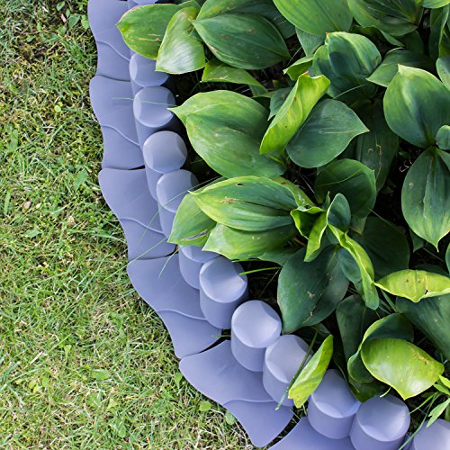 Prosperplast 3,2 m Palisade Beetumrandung Plast Rasenbord, grau, 40 x 25,5 x 25 cm, IPAL6-S443 - 7
