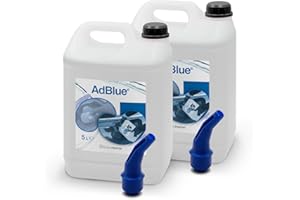 ERRECHOME AdBlue® Additif pour Moteurs Diesel avec Bec Verseur pour la Réduction des Émissions NOx à Base d’Urée, Conforme à ISO 22241-1, 10 L (2 x 5 L)