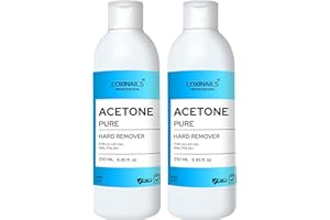 Acétone pour ongles SET 2x250ml - Acetone pure Dissolvant vernis semi permanent - Remover - Acétone kit pour enlever le vernis semipermanent Acetone ongle gel capsule