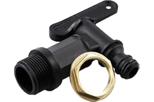 SZCXDKJ Water Butt Tap Hosepipe Rain Barrel/ ¾ BSP Thread Replacement Tap Plastic Snap-Fit Connector Beer Home Brew