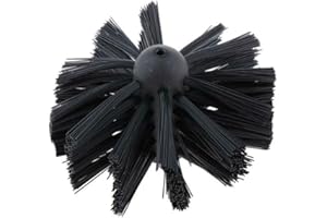 URPIZY 200mm Chimney Brush Chimney Cleaning Brush Chimney Sweep Brush Nylon Brush Head Flexible Fireplace Cleaning Tools for Cleaning Fireplace Flue Fume Hood