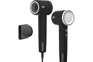 AINA Suszarka do włosów, suszarka do włosów dla kobiet z nasadką magnetyczną, silnik bezszczotkowy BLDC - 110 000 obrotów na minutę, 200 milionów jonów, lekka, jonizacja podróżna(Fajne srebro)