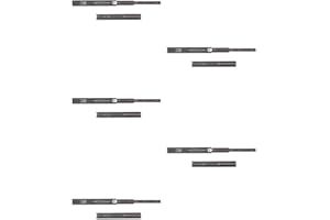 Emuca - Glissières pour tiroir avec roulement à billes 45mm x 350mm, Lot de 5 paires de coulisses à sortie totale, Noir