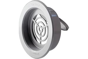 La Ventilazione First Plast AIRSG-Y Valvola Antiritorno in PVC, Grigio, 140 mm