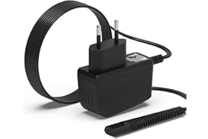 MJXYXCDH Cargador Adaptador de 12V para Afeitadora Eléctrica Braun Serie 9/7/6/5/4/3/2/1 3040s 340s 5030s BT5060 BT5090 MGK5245 MGK7220 340s 3040s 390cc 760cc 790cc alimentación marrón