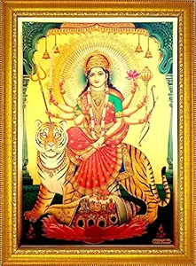 ADA Handicraft Wood Pooja Photo Frame (35 x 25 x 1 cm, Multicolour)