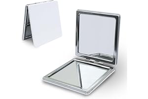 LuckyOpt Kompaktspiegel, Taschenspiegel Handtaschenspiegel für Kosmetiktaschen Tasche für Frauen Mädchen (Quadrat)