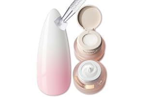 ‎LYNIS NAILSHOP Ombre Gel Babyboomer Pure White 2g, strahlend weißes Ombregel für Aura Nails & klare Babyboomer Farbverläufe, perfekt für klassische Ombré Designs & French Looks bei Gelnägeln, Lynis-Nailshop.de