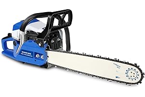 BEE&FLOWER Profi-Kettensäge Benzin 20 Zoll-50.8cm Schwertlänge 2-Takt - 58cc/2.5kw Motor, ausgeliefert mit Werkzeugset und einer Kette