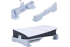 Wigearss Soporte Horizontal para Consola PS5 Slim/Pro DE/UHD, Soporte de Base con Almohadilla para PS5 Slim/Pro Disc y Edición Digital
