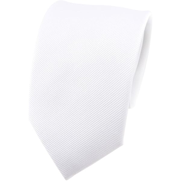 TigerTie Seidenkrawatte - Jacquard Gewebte Uni Krawatte 8cm Breite