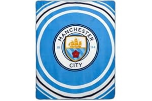MANCHESTER CITY FC Man City Pulse - Manta de Forro Polar, Color Azul