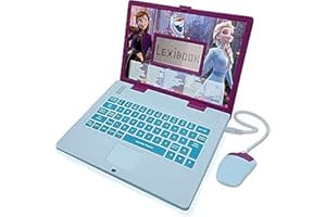 Lexibook, La Reine des Neiges, Ordinateur Éducatif Bilingue FRANÇAIS/NÉERLANDAIS, Jouet Enfants avec 124 Activités pour Apprendre, S'amuser et Jouer du Piano, Bleu/Violet, JC598FZi10