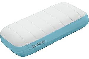 Bestway Grand Oreiller Gonflable AlpineLite - 49,5 cm x 28 cm x 12 cm - Gris/Bleu