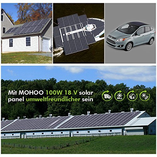 Solarpanel MOHOO® Solar-Ladegerät 5.5A 18V 100W sunpower_Chip Monokristalline Silizium-Solarzellen Faltbare Solarzellen mit MC4 Ladekabel für Auto-Batterien, Auto, RV, Boot Solar-Straßenlaterne usw. - 2