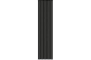 Tuda Grass Direct Luxury Acoustic Wall Slatted 3D Wood Veneer Panels Series 1-240cm x 60cm - Black