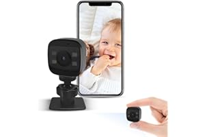 LIVERO Mini Camera for Home 4K HD Indoor Battery Mini Wireless WiFi Security Camera APP Control Smallest Surveillance Spy Camera for Room Nanny Cam with Motion Detection Night Vision