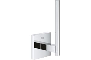Grohe Start Cube Spare QuickFix - Portarrollos de Barra, Cromo, para Pegar (Pegamento QuickGlue A1) o atornillar, Ref. 40979000