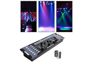HOMRIA-APPLIANCE Dmx Controller, 192 Channels Dmx Lighting Controller, DMX 512 par light controller. 240 Scenes Stage Lighting Control Panel Front Light Par Light for Stage Lighting Editing Program