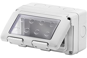 Gewiss Contenitore per Apparecchi System, Stagno, 4 Posti, Grigio Ral 7035, IP55