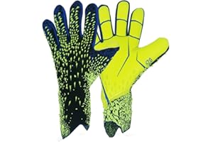 KRUZZO Children Football Gloves Goalkeeper Gloves, Soccer Gloves for Boys, Girls & Junior Keepers Football Gloves for Training and Match, Non-slip, Wrist Protection, Size 6/7/8/9/10