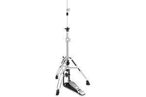 ‎XDRUM XDrum Hi-Hat Ständer Pro (stabile Bodenplatte, massive Fußplatte mit Doppelkettenzug, Federspannung stufenlos einstellbar)