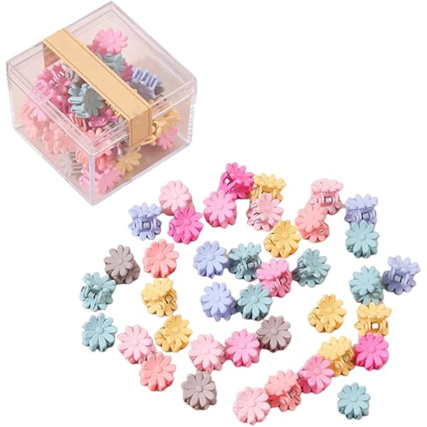 20 Stück Mini-Blumen-Haarspangen Mit Strass – Zarte Haarclips Für Damen & Mädchen