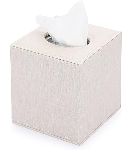 Poceacles Galaxy Cat Taschentuchbox Aus PU-Leder – Quadratisch, 13x13x14 Cm, Für Bad, Büro & Zelt, Stylische Deko