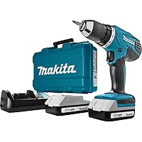 Makita DF457DWE Akku-Bohrschrauber, 18 V, Schwarz, Blau