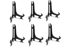 Tincogo 6 pieza plástico Pantalla Soporte Caballete para Foto Marco Bowl Placa (10 pulgadas)