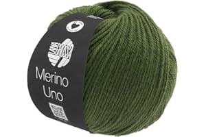 ‎LANA GROSSA LANA GROSSA Merino Uno | Klassische Merinowolle mit Superwash-Ausrüstung | Handstrickgarn aus 100% Schurwolle (Merino) | 50g Wolle zum Stricken & Häkeln | 125m Garn FB20