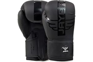 JAYEFO Boxing Gloves - Premium R-6 Boxing Gloves, Pro Training Sparring, Punching Bag, Kickboxing, Muay Thai, MMA, Men Women Adult, Heavy Punching Bag Mitts Focus Pads Workout, Ventilated Palm