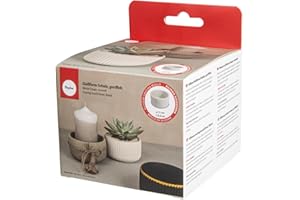 Rayher Silikon Gießform Schale geriffelt, rund, 11 cm ø, Höhe 6,5 cm, zum Ausgießen mit Kreativ Beton, Resin Gießharz, Raysin-Gießpulver, 36155000