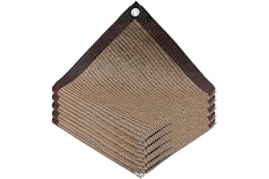 Genérico Red De Sombra,Tela de Sombra con Ojales, Malla Sombreadora Jardin,Lona Sombra Exterior, Resistente a los Rayos UV 95%,para Pérgola, Invernadero, Granero o Perrera(3 x 10 m)
