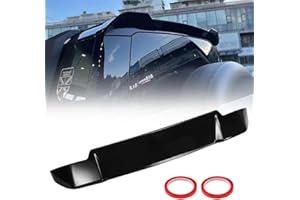 GEARCELL Rear Roof Spoiler Compatible for Defender 90 110 2020-2022 Rear Roof Lip Splitter Roof Boot Spoiler LR131685 (Gloss Black)