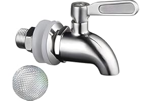 SMITHS MASON JARS Robinet en Acier Inoxydable pour Tous Les distributeurs de 5 et 8 litres, pour Les distributeurs de Boissons Vintage, Design Minimaliste, Robinet Robuste et Durable | Smith's Mason Jars