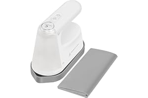 LLIVEKIT Plancha Vapor Vertical 1200 W, Plancha de Vapor para Viaje con Deposito de Agua 100 ml, Plancha Ropa Vertical 2 en 1, Calentamiento Rápido 45s, Plancha Horizontal y Vertical, Blanco