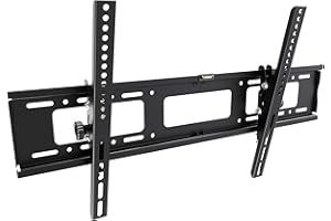 RICOO Support TV Mural Plat R17 inclinable Universel 37-75 Pouces (94-191cm) Fix ation Murale télé incurvé LED LCD VESA 300 x 200-600 x 400