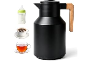 Termoskanna 1 l rostfritt stål termoskanna kaffekanna tekanna dubbelväggig vakuum termisk kaffekaraff termosflaska termoskann