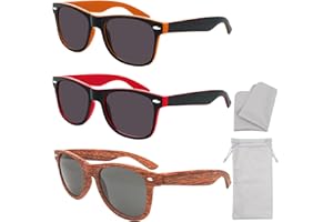 PLAGUFAS 3 Pair Kids Polarized Sunglasses Boys Sunglasses UV400 Protection Childrens Retro Sun Glasses For Kids Beach,School,Shopping,Party Decoration, Cute Sunglasses For Ages 4-12 Years Old Boys Girls