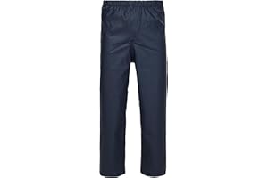 Fort - Kids Waterproof Trousers - Blue - Unisex - Utility - Mid Rise - 7-8 Years - Windproof, Durable - Tear Resistant, Waterproof - Hiking - Trouser