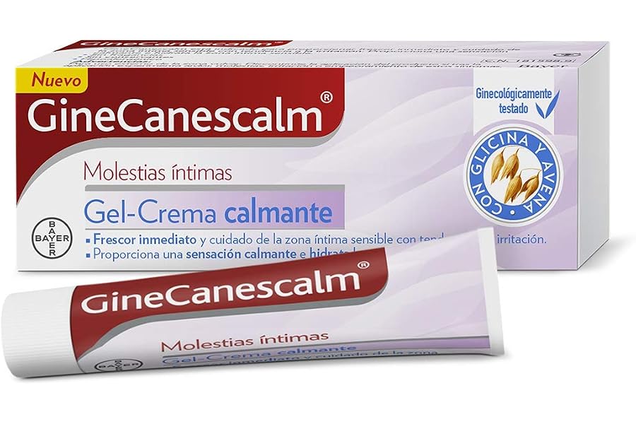 Canesten Bayer Molestias Íntimas Gel-Crema Calmante, una Ayuda para Aliviar la Irritación Vulvar e Hidratar la Zona Íntima, F
