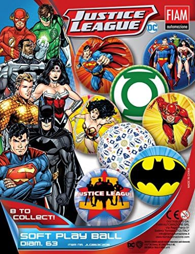 Full Set Of 8 Collectible Justice League - Large 63mm PU Balls - Sensory Toys Stress Ball - ideal for ADHD &amp; Autism, Party Bag Fillers.