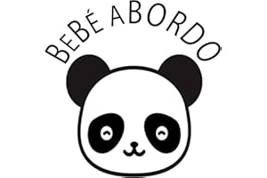 DOCLIICK Adesivo Baby a bordo. Adesivo in vinile per auto e moto. Sticker (Baby On Board, Baby In Car) (22.Baby Bear Panda)