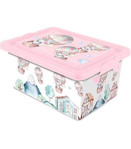 Acan Tradineur Contenitore Per Archiviazione Con Coperchio E Clip Laterali - 23 Litri - Fabbricato In Spagna - Gatti - 3
