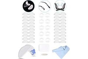 DAILISHA 25 Paar Brillenpads, Brillenpads, Brillenhalter, weiche selbstklebende Brillenpads, rutschfeste Silikon-Nasenpads für Brillen, Presbyopische Brillen, Sonnenbrillen