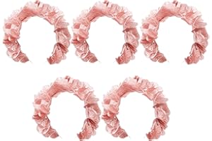 PARTYLOSOPHY 5 Unidades - Diadema Flores Color Oro Rosa - Talla única - Diadema Flores, Accesorios Despedida de Soltera, Diadema Novia, Diadema Despedida Soltera