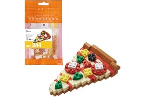 nanoblock NBC244 Pizza Toy, Multi-Colour
